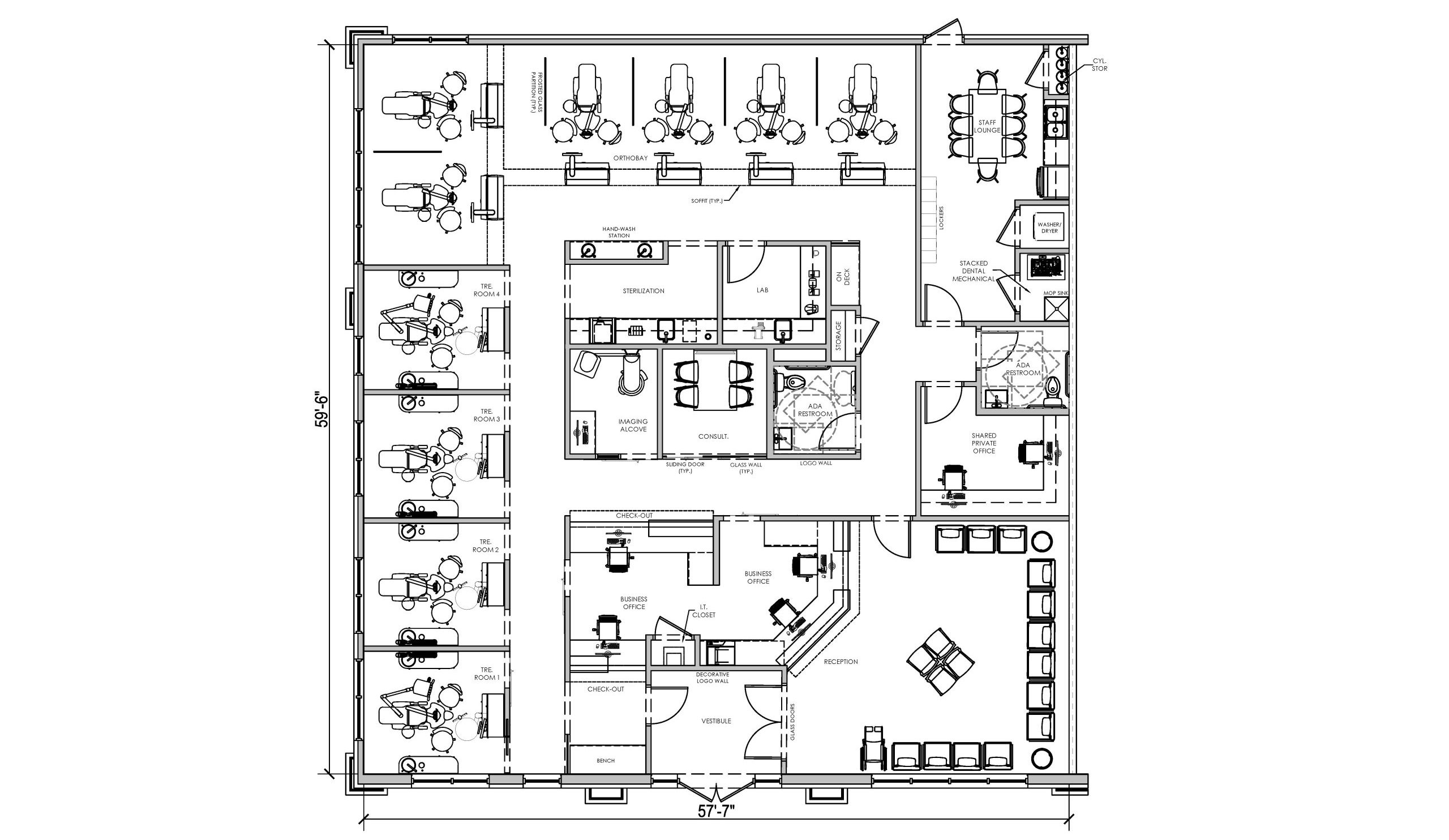 floor plan of practice